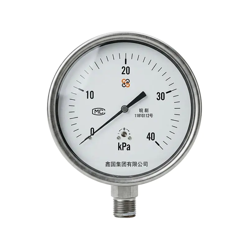 XG/YE-100B roestvrijstalen membraanmanometer